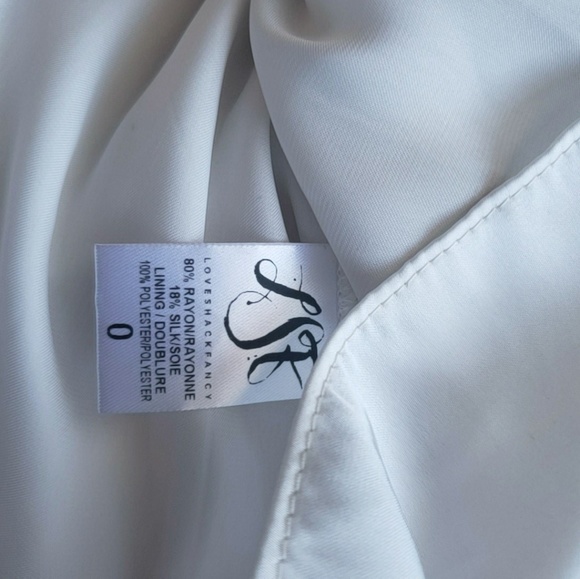 SOLD LoveShackFancy Metallic Off the Shoulder Top - Picture 5 of 7